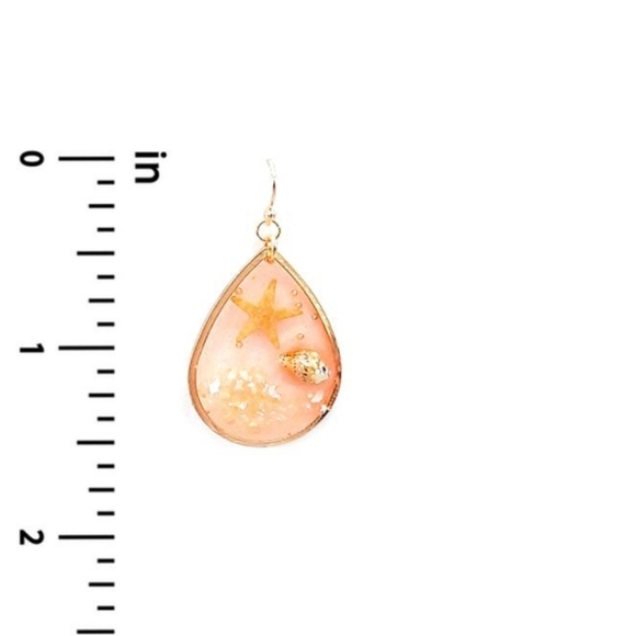 LuLu LaLa Beach themed shells and starfish shimmery sand tropical island style - Picture 4 of 7